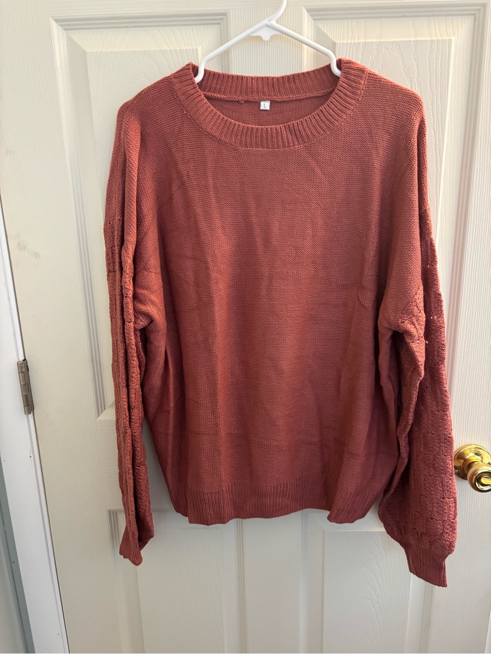 Women's Lightweight Crewneck Sweater in dusty pink L
